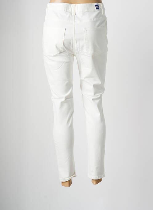 Pantalon slim tissage popeline taille normale blanc MOLLY BRACKEN femme