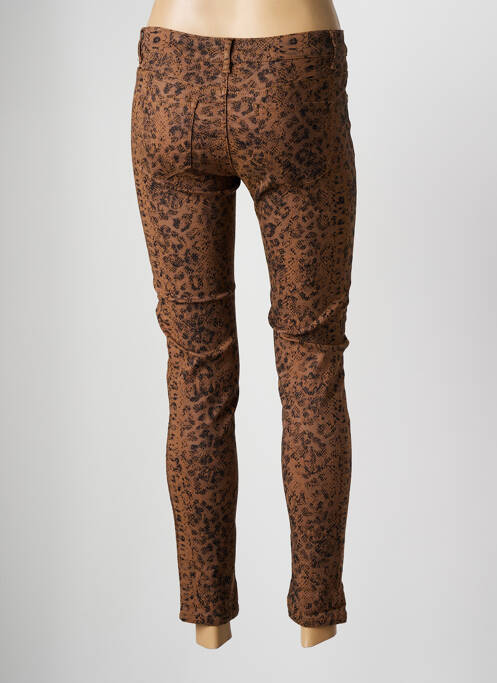 Pantalon slim stretch taille normale marron ZAC & ZOE femme