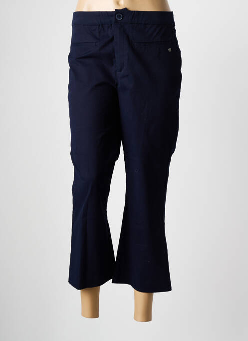 Pantacourt stretch taille normale bleu SURKANA femme