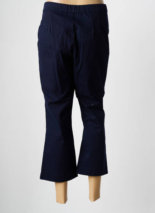 Pantacourt stretch taille normale bleu SURKANA femme