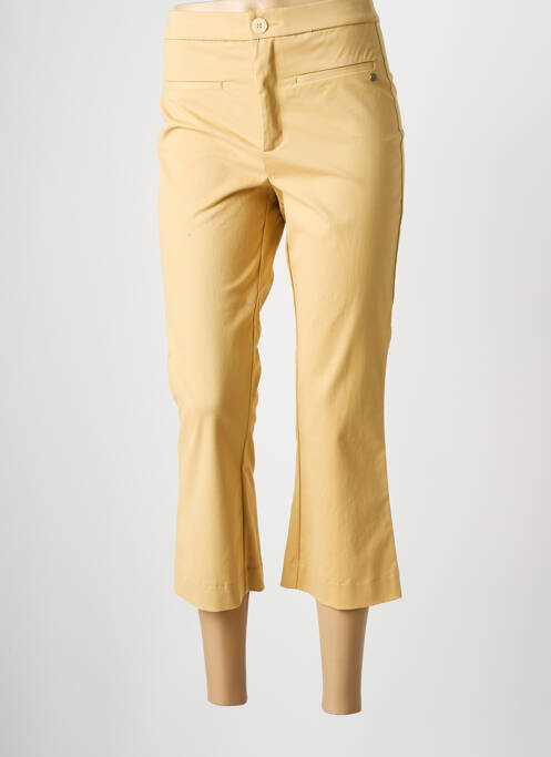 Pantacourt stretch taille normale beige SURKANA femme