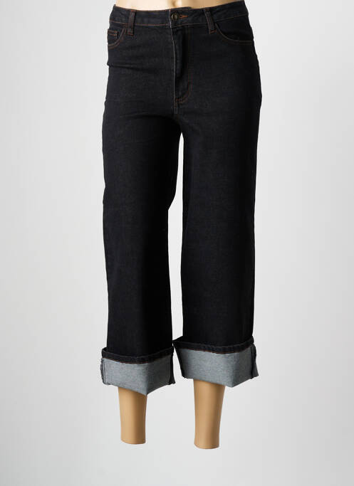 Pantacourt coupe droite taille normale bleu SURKANA femme