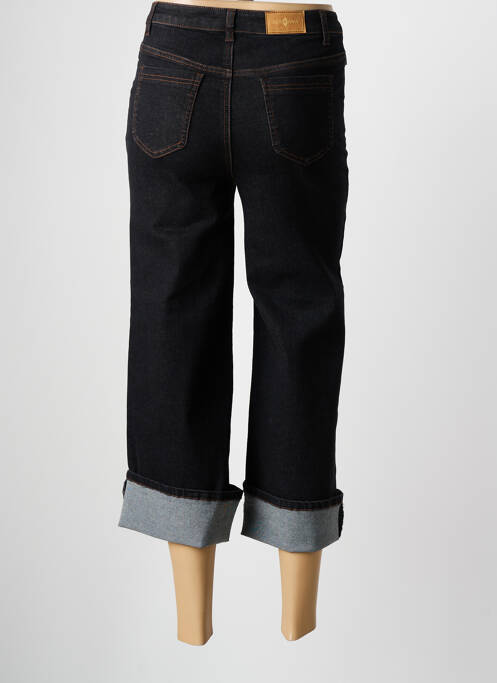 Pantacourt coupe droite taille normale bleu SURKANA femme