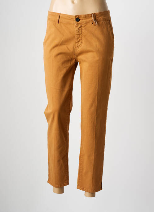 Pantalon chino marron SUNNY STUDIO pour femme