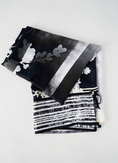 Foulard effet matière satinée noir HIGH femme