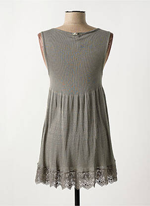 Robe courte sans manche sans manche vert HIGH femme