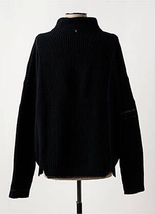 Pull stretch manches longues noir HIGH femme