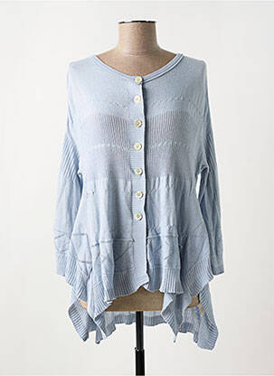 Gilet manches longues stretch bleu HIGH femme