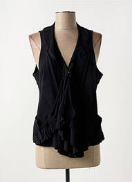 Gilet sans manche coupe cintrée noir MC PLANET femme