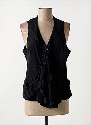 Gilet sans manche coupe cintrée noir MC PLANET femme