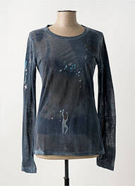 T-shirt manches longues manches longues gris MARITHE & FRANCOIS GIRBAUD femme