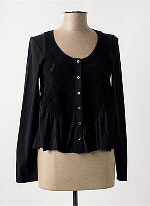 Gilet manches longues stretch noir INDIES femme