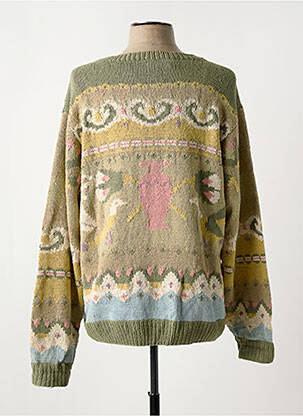 Pull stretch manches longues vert DANIEL HECHTER femme
