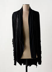 Gilet manches longues noir HIGH pour femme seconde vue