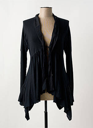 Gilet manches longues noir HIGH pour femme