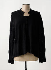 Gilet manches longues noir HIGH pour femme seconde vue