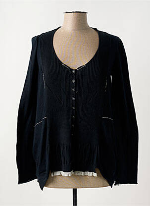Gilet manches longues noir MARITHE & FRANCOIS GIRBAUD pour femme