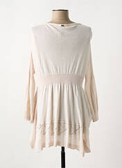 Gilet manches longues rose HIGH pour femme seconde vue