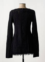 Pull tunique noir HIGH pour femme seconde vue
