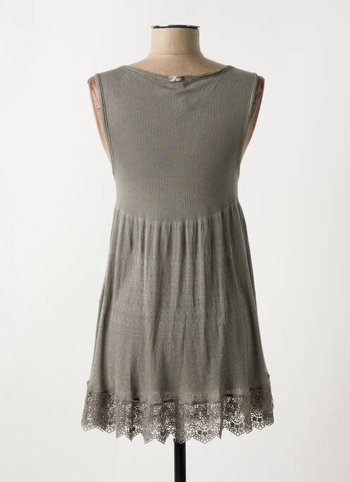 Robe courte sans manche sans manche vert HIGH femme