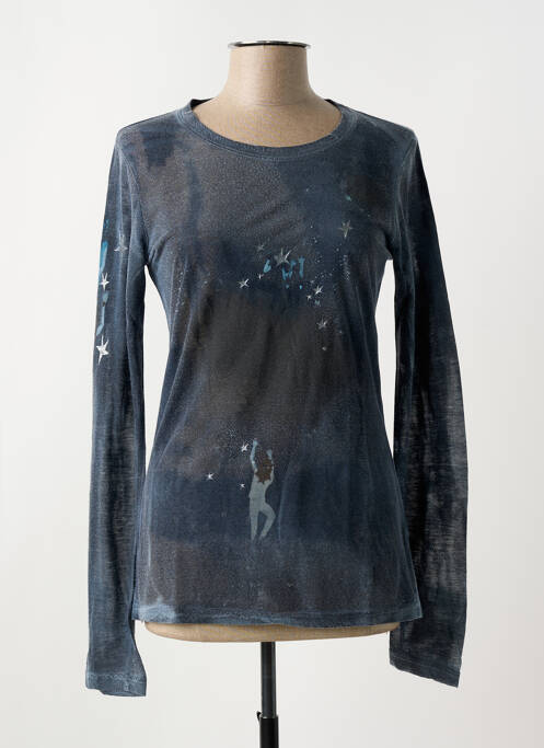 T-shirt manches longues manches longues gris MARITHE & FRANCOIS GIRBAUD femme
