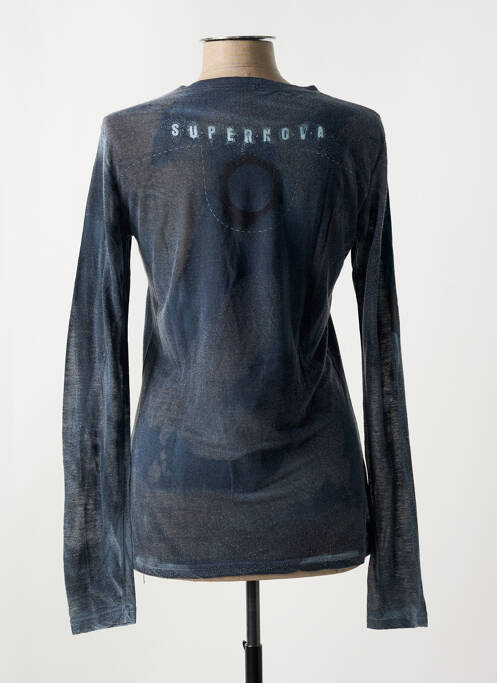 T-shirt manches longues manches longues gris MARITHE & FRANCOIS GIRBAUD femme