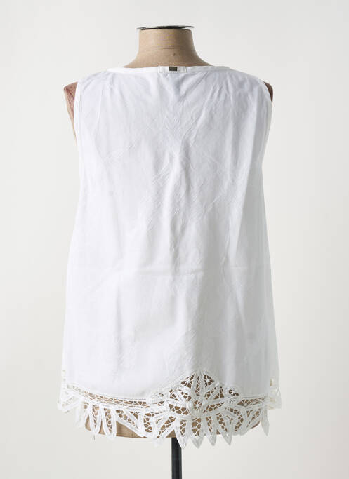 Top stretch sans manche blanc HIGH femme