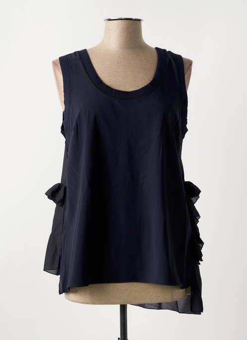 Top stretch sans manche bleu HIGH femme
