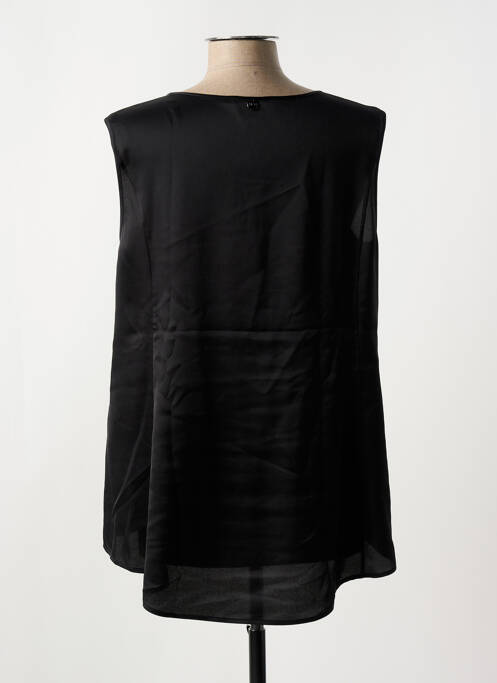 Top coupe fluide sans manche noir HIGH femme