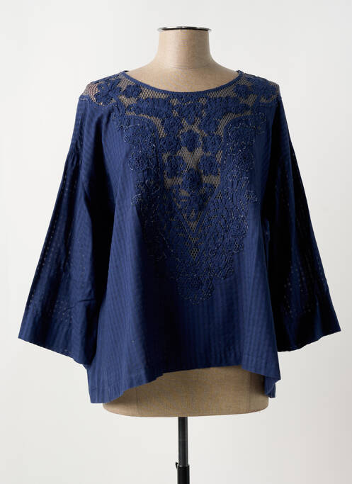Blouse bleu HIGH pour femme