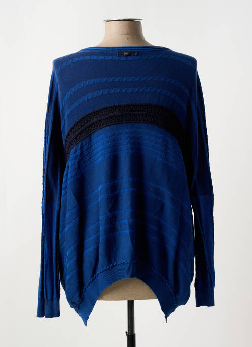 Gilet manches longues bleu HIGH femme