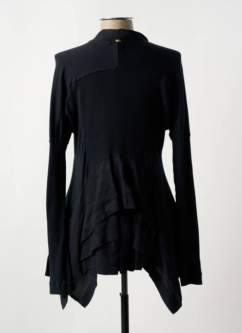 Gilet manches longues noir HIGH femme