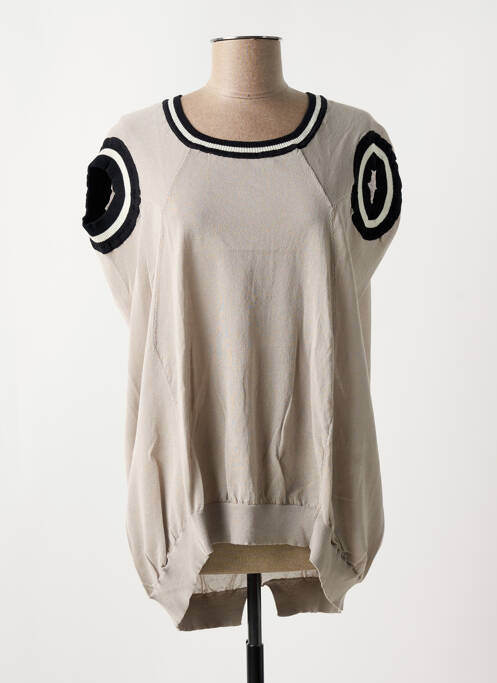 Pull tunique gris MARITHE & FRANCOIS GIRBAUD pour femme