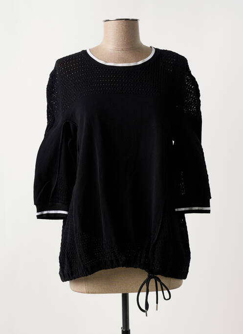Pull tunique noir HIGH pour femme
