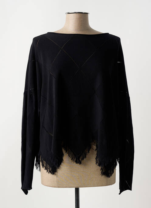 Pull tunique noir HIGH pour femme