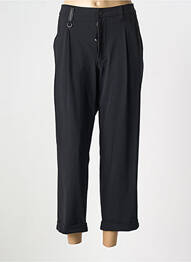 Pantalon droit stretch taille normale noir HICH USE femme