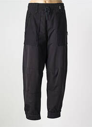 Pantalon droit taille élastique taille normale noir HICH USE femme