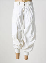 Pantacourt blanc HICH USE pour femme seconde vue