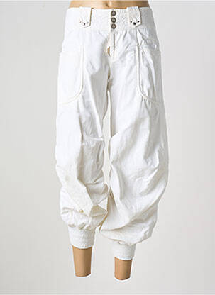 Pantacourt blanc HICH USE pour femme