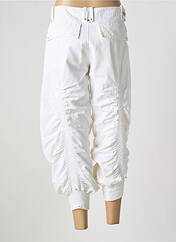 Pantacourt blanc HICH USE pour femme seconde vue