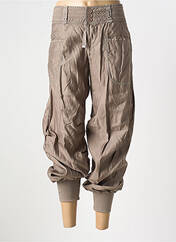 Pantacourt marron HICH USE pour femme seconde vue