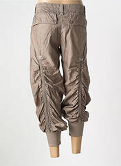 Pantacourt marron HICH USE pour femme seconde vue