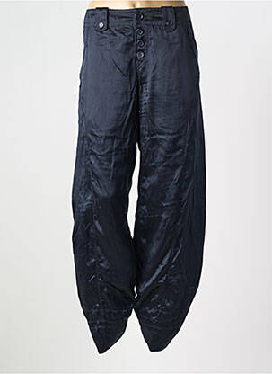 Pantalon droit bleu HICH USE pour femme