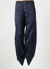 Pantalon droit bleu HICH USE pour femme seconde vue