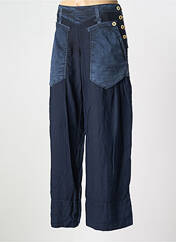 Pantalon droit bleu HICH USE pour femme seconde vue