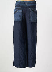 Pantalon droit bleu HICH USE pour femme seconde vue
