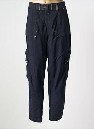 Pantalon droit bleu HIGH pour femme