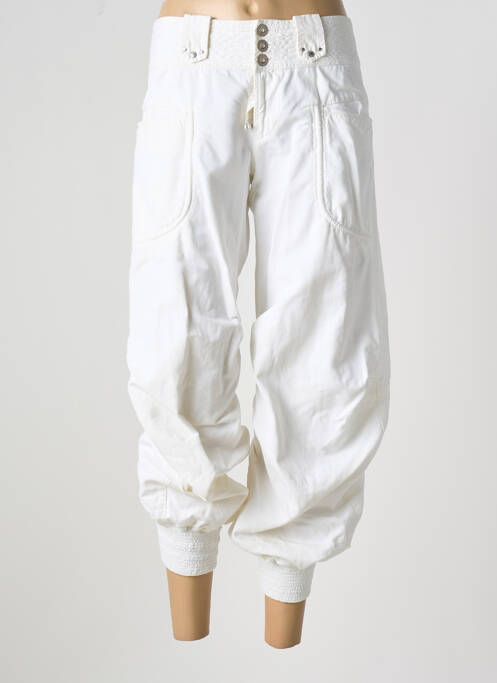Pantacourt blanc HICH USE pour femme