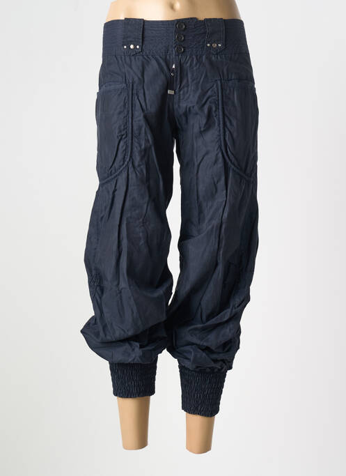 Pantacourt bleu HICH USE pour femme