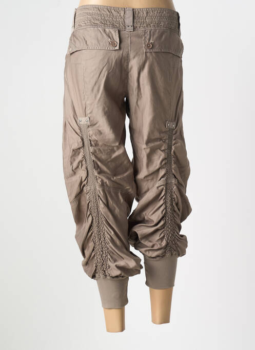 Pantacourt marron HICH USE femme